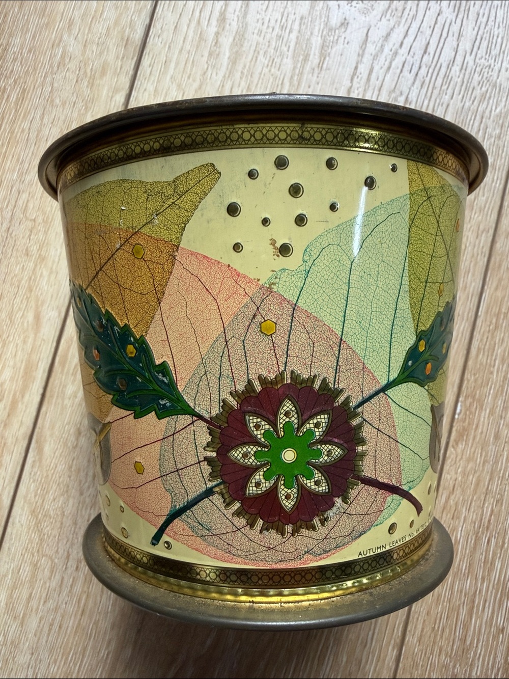 Vintage Baret Ware Art Grace Tin Container Art Deco Baretware Made in England